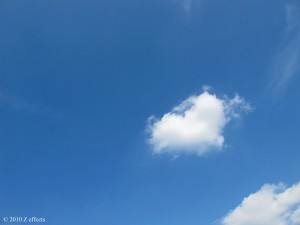 ハート型雲
