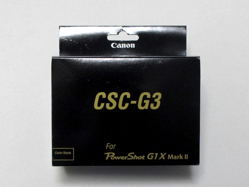 G1 X Mark II専用ソフトケース CSC-G3を購入！赤ステッチがいいね 